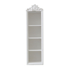 Vintage White Wall Mount Cabinet 4 Tier Open Shelf, 32 Inches Tall