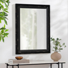 Rustic Black Mirrors with Bead Decor 29 x 20 Inches