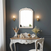 Vintage Arch Mirror with Beaded Detailing 29 X 20 Inch, Wood Frame