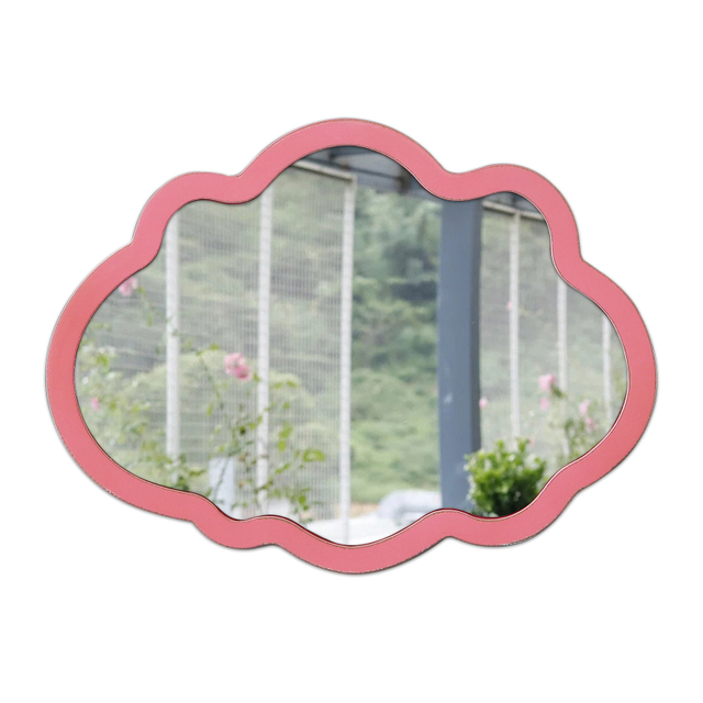  16" Pink Cloud Shape Mirror