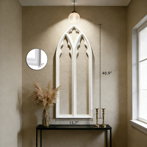 Rustic Arched Window Frame Wall Decor 40 X 16 Inch