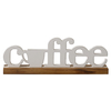 Rustic Coffee Signs for Coffee Station 15 Inches, Distressed White