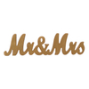 Vintage Gold Mr & Mrs Sign for Wedding Table 14 Inches