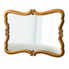 Vintage Scalloped Gold Bathroom Mirrors for Over Sink 21 x 30 inch
