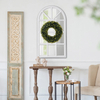 Rustic Wooden Arched Window Mirrors for Wall Decor 24 x 40 inches