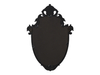 Vintage Black Wall Mirrors 16 x 24 inch, Distressed Finish Golden
