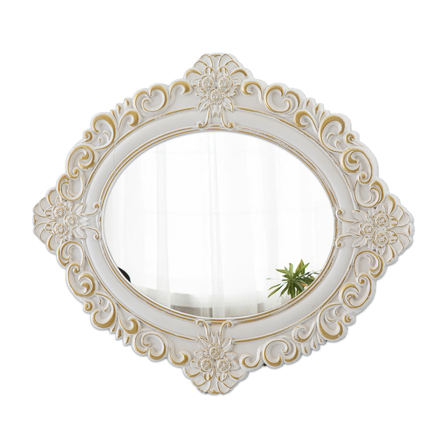 Vintage Oval Mirrors for Wall 26 X 30 Inch, Horizontal or Vertical