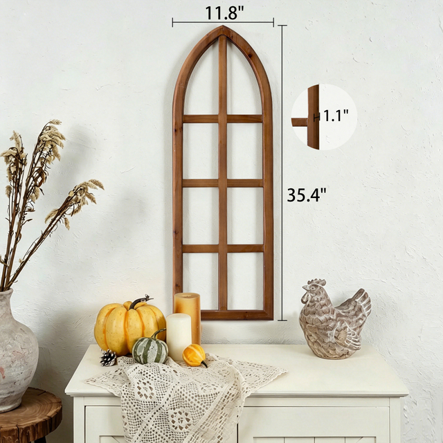 Farmhouse Arch Window Frames Wall Decor, 1 PC