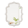 Rustic Scalloped Oval Mirrors 18 X 24 Inch, Wood Frame
