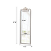 Vintage Long Wall Mirror Decorative 12 X 38 Inch, Distressed White