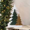 Farmhouse Tabletop Christmas Tree Decorations 10 Inch