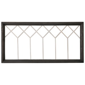 Farmhouse Window Frame Wall Decor 19 X 39 Inches, Washed Black