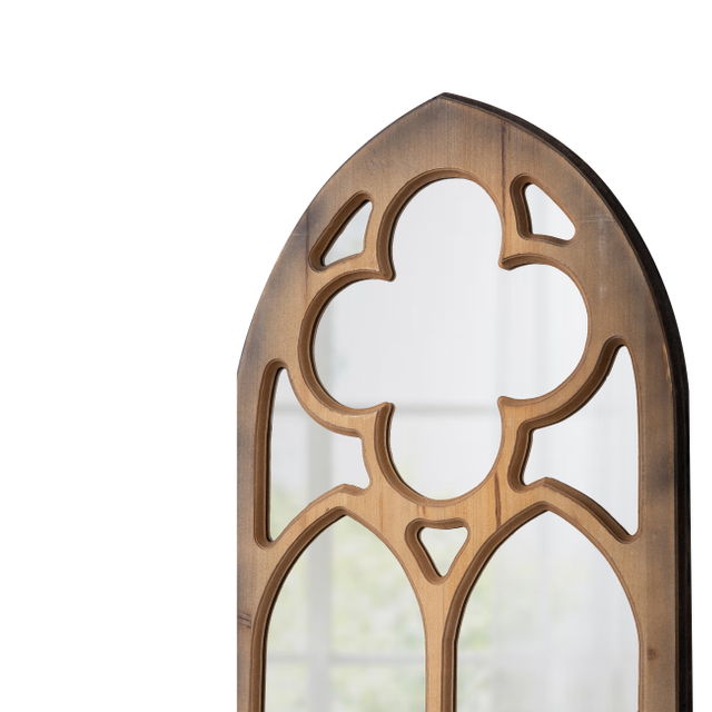 Rustic Gothic Cathedral Window Mirror 18 X 36 Inch