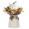 Rustic Wood Candle Holders Pillar, Handmade Distressed