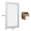 Chicken Wire White Framed Bulletin Boards, 18×29" Wood Grid Shelf