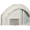 Farmhouse Arched Window Mirror with Shutters 35 x 28 inches