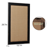 18x29 Black Framed Bulletin Board, Fabric Pin Board Large