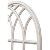 Farmhouse Large White Arched Window Frame Wall Decor 32 Inch Tall