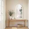Distressed White Arched Window Mirrors for Wall Decor 18 X 36 Inch