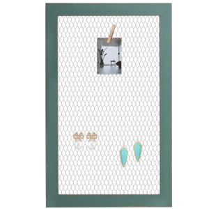 18 × 29" Chicken Wire Frame Large Bulletin Board, Hanging Jewelry Organize