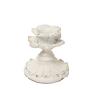 White Candle Stick Holder Vintage