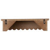Wood Scalloped Decorative Floating Shelves