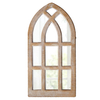 Small Rustic Arched Window Mirrors for Wall Decor 8 X 16 Inch