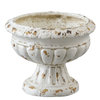  Vintage Large Pedestal Vase, 11 Inches Tall, Handmade Shabby Chic