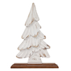 Farmhouse Mini White Tabletop Christmas Tree 11 inch