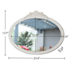 Vintage Oval Bathroom Mirrors for Over Sink 24" X 18"
