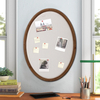 33x24 Large Oval Bulletin Board, Farmhouse Fabric Pin Boards