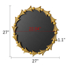 27 Inches Round Black Magnetic Board With Framed