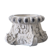  Small Resin Plant Stand, 6" H Rustic Pillar Candle Pedestal