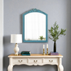 Rustic Blue Arched Wall Mirror 23 x 30 Inch