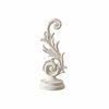 Vintage Wood Sculptures Home Decor 13 in, Distressed Finish White