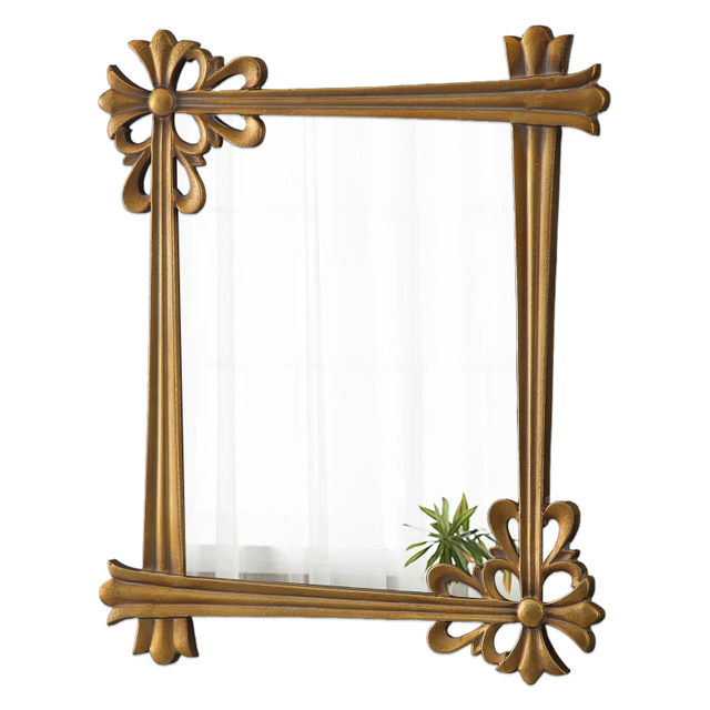 Vintage Small Wall Mirror 24X28 inch
