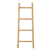 4-Tier Rattan Blanket Ladder Shelves, 3.9Ft (47Inches) Decorative Ladder Holder