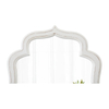 Vintage Oval Wall Mirror 22 X 30 Inch, Distressed White