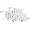 Rustic Small Give Thanks Sign for Thanksgiving Table Decor