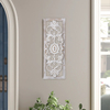 Farmhouse Wood Wall Decor 30 Inch, Handmade Washed White