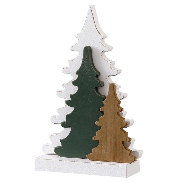 Farmhouse Tabletop Christmas Tree Decorations 10 Inch