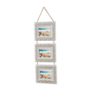 3x5 Vintage Collage Picture Frames for Wall, Distressed White