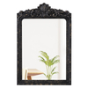 Black Vintage Mirror for Vanity 24 X 36 Inch, Wooden Frame