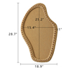 29x19 Inch Wavy Linen Bulletin Board, Rattan Frame Linen Pin Boards
