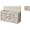 Wood Mail Sorter Organizer Set of 2, Vintage Wall Mounted Mail Holder