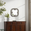 Small Vintage Silver Mirrors for Wall Decor 12 Inch, Horizontal or Vertical
