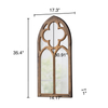 Rustic Gothic Cathedral Window Mirror 18 X 36 Inch