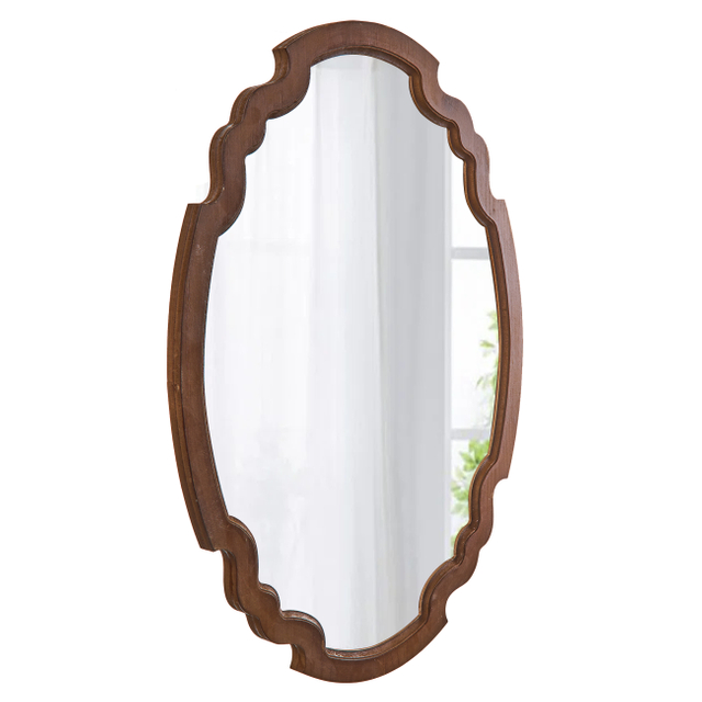 Hanging Farmhouse Oval Mirrors for Wall Decor 16 X 22 Inch