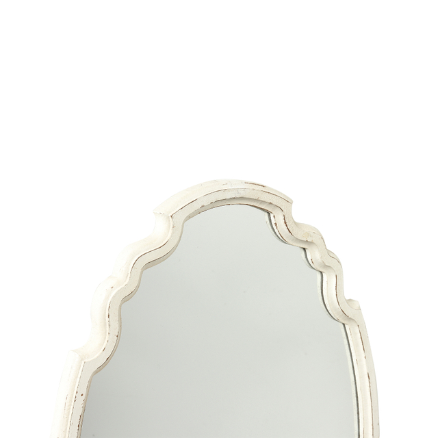 Vintage Sculpted Oval Mirrors for Wall Decor Living Room, Small