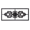 Vintage Outdoor Metal Wall Decor 16" x 36", Distressed White